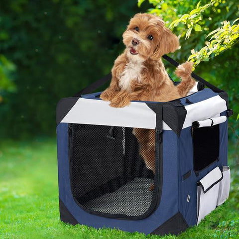 pet products Pet Carrier Outdoor Travel Hand Portable Crate M
