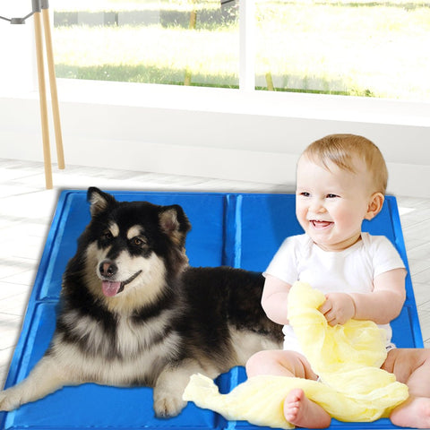 pet products Pet Cooling Mat Gel Mats Bed Cool Pad Puppy Cat Non-Toxic Beds Summer Pads 96x81