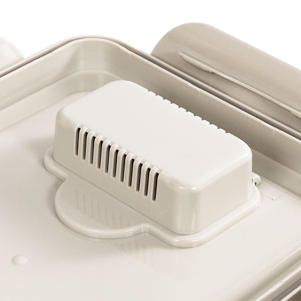 pet products Pet Food Container Dog Cat Feeding Feeder Storage Box With Wheel 5L