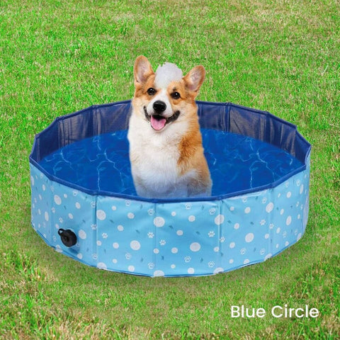 Pet Pool 120cm*30cm XL Blue Circle FI-SB-110-HR