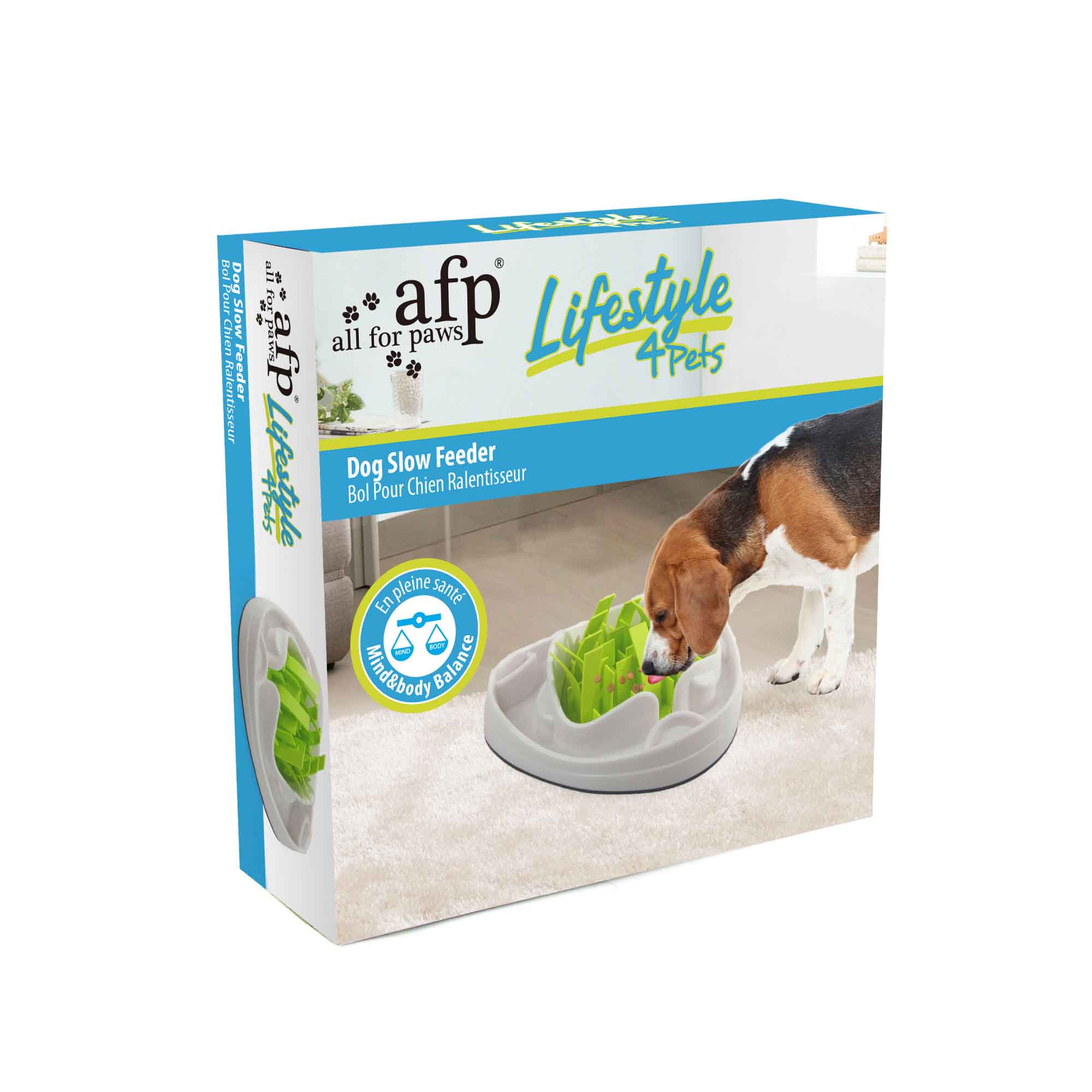 Pet's Interactive Dog Slow Feeder Bowl - Anti-Gulp Maze Puzzle for Healthy Eating Habits