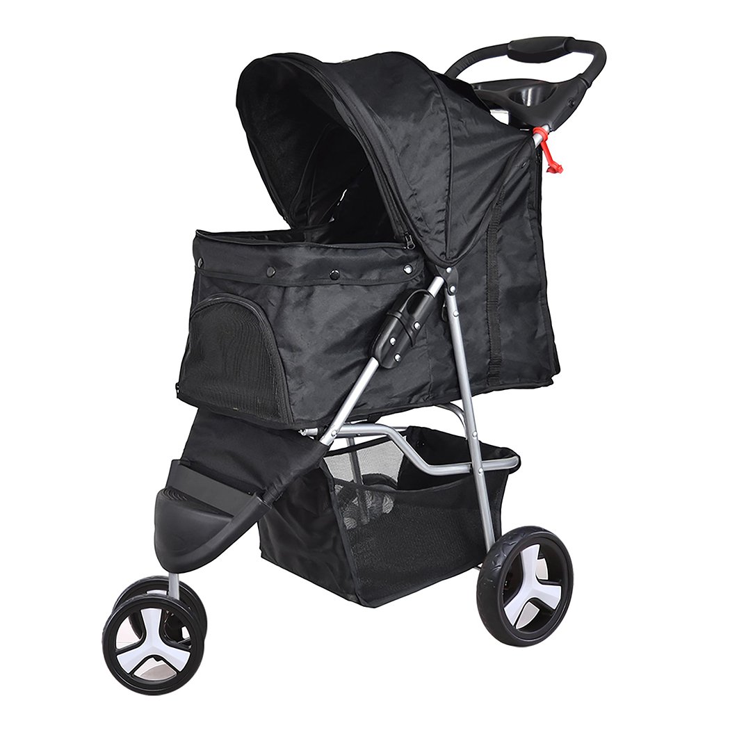 pet products Pet Stroller 3 Wheels Puppy Travel Walk Carrier Pram
