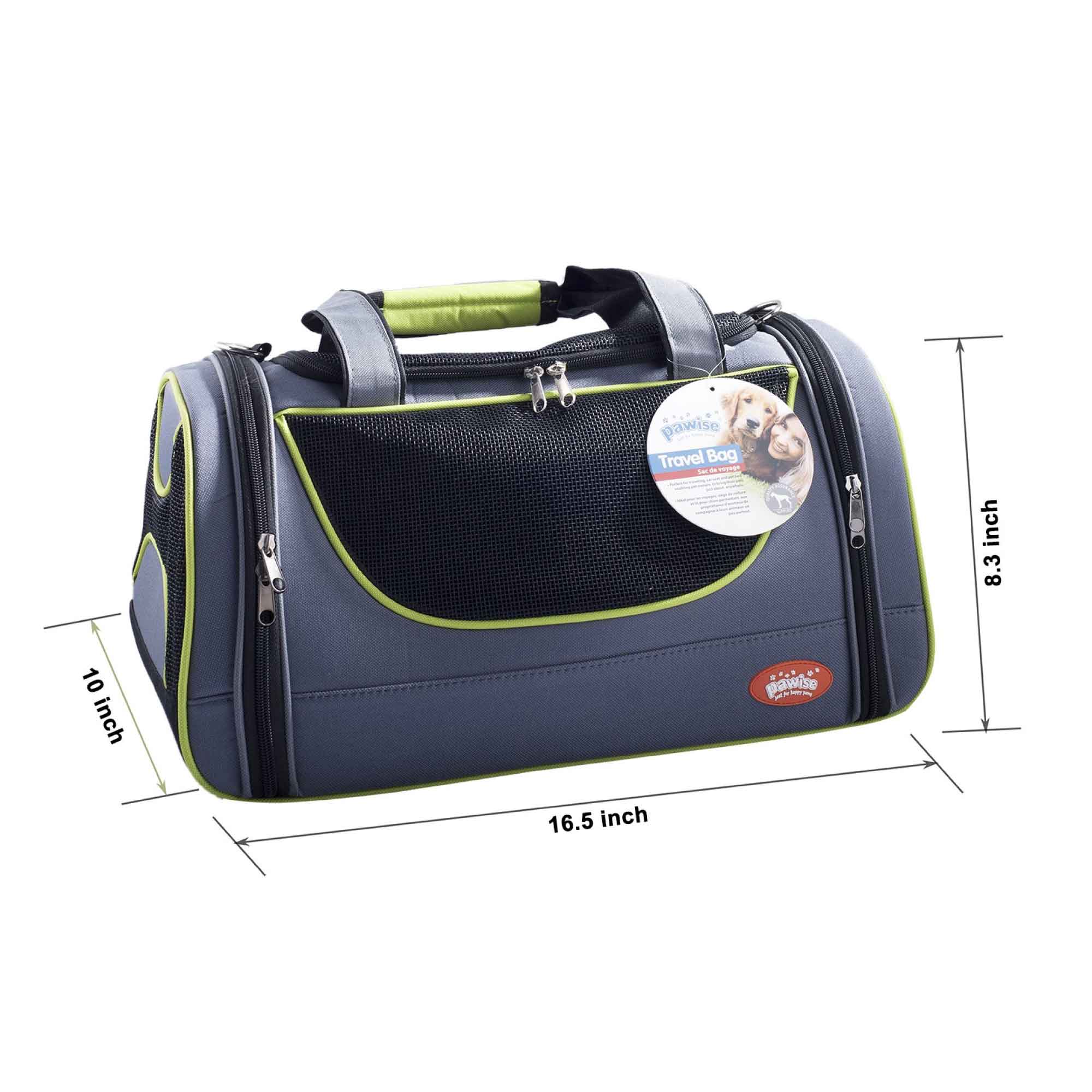 Pet Travel Bag Dog Cat Puppy Portable Foldable Carrier Small Shoulder Green Cage