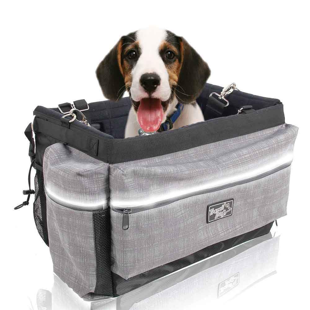Pet Travel Carrier Bag for Small Dogs - Bike Mount Basket