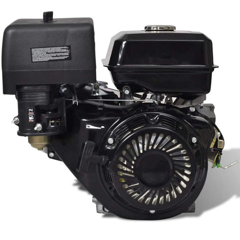 Petrol Engine 15 HP 9.6 kW Black