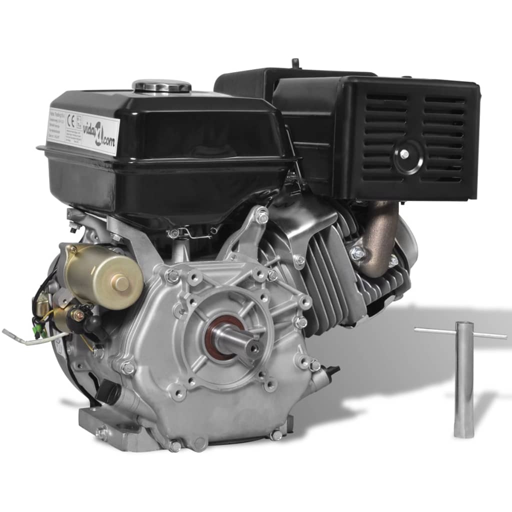 vidaxl45- Petrol Engine 15 HP 9.6 kW Black