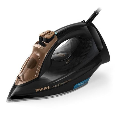 Philips PerfectCare PowerLife Steam Iron (Black/Gold)