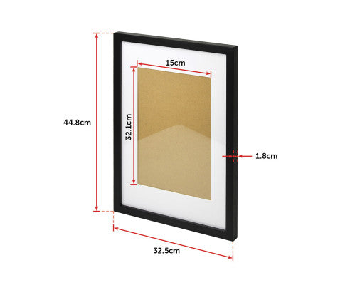 Photo Frames Collage Set Black