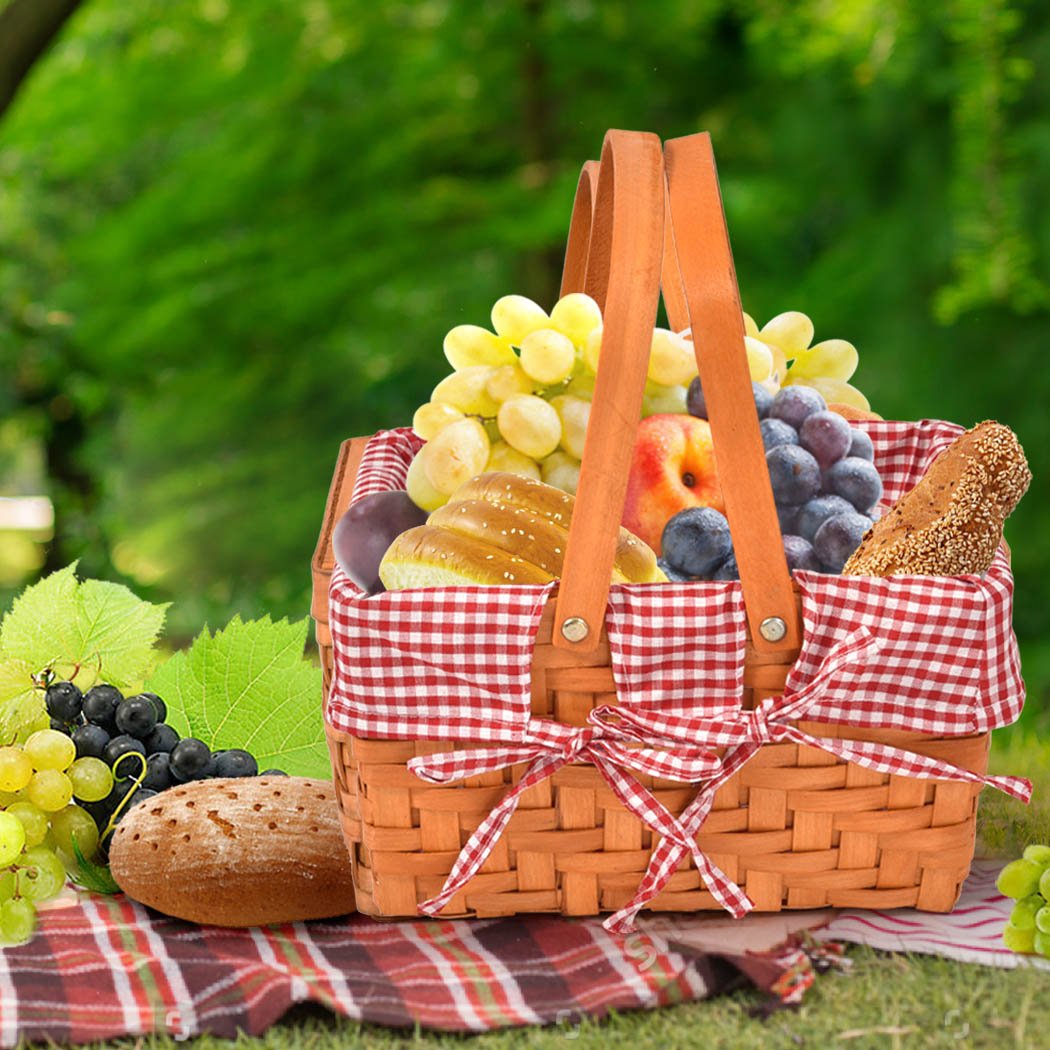 camping / hiking Picnic Basket Wicker Baskets Outdoor