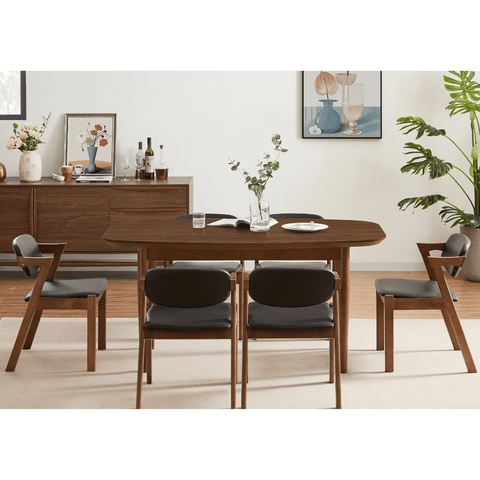 Pierre Walnut 160Cm Dining Table