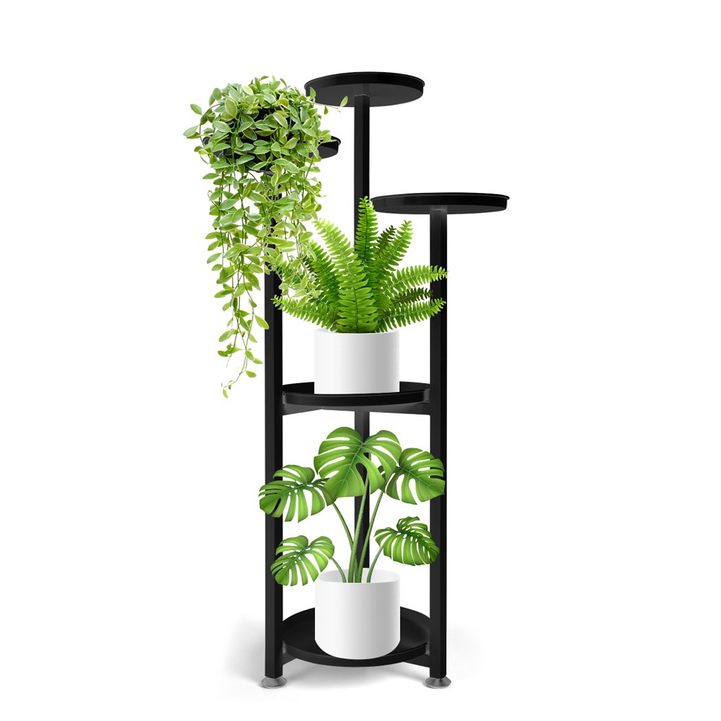 garden / agriculture Plant Stand Outdoor Indoor Flower Pots Rack Black 100Cm