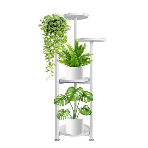 Plant Stand Outdoor Indoor Flower Pots Rack White 100Cm