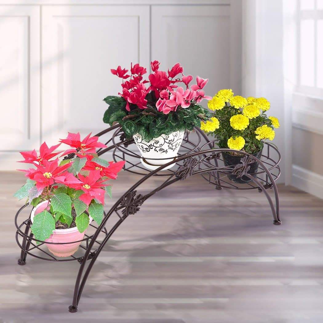 garden / agriculture Plant Stand Outdoor Indoor Metal Flower Pots Rack