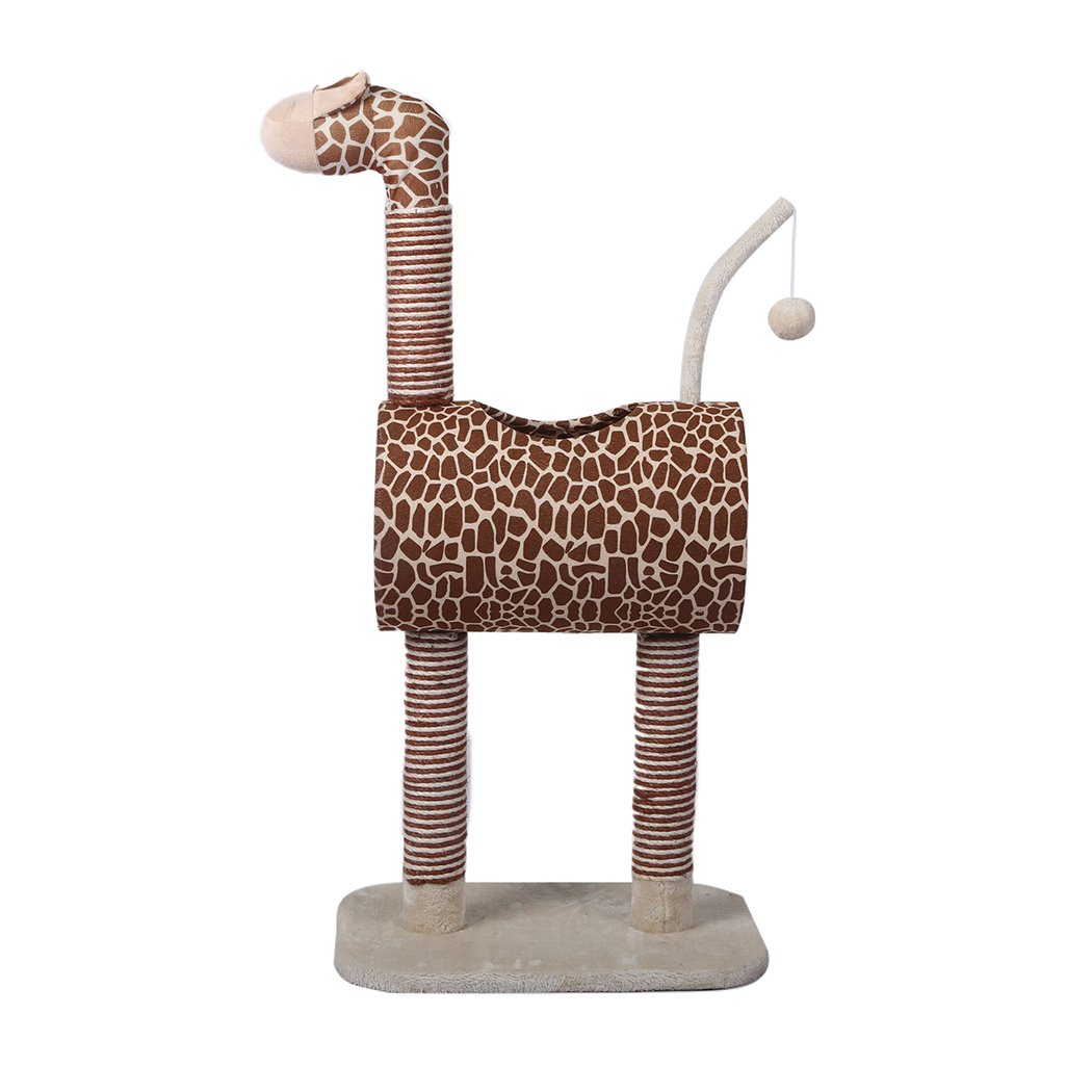 Cat Tree Play Pet Activity Kitty Bed-Beige