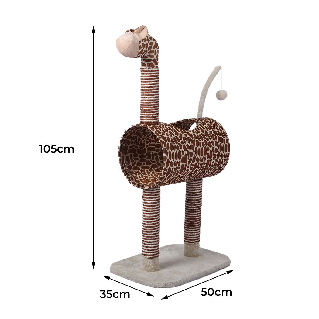 Cat Tree Play Pet Activity Kitty Bed-Beige
