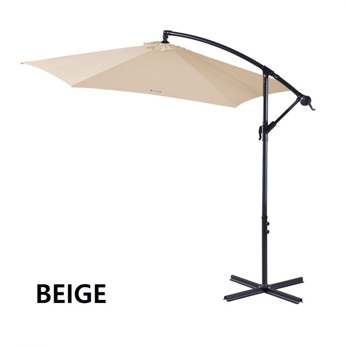 Polyester fabric 3 Metre Cantilever Umbrella (No Cover) | Polyester finish