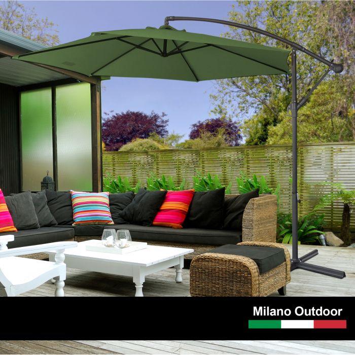 Polyester fabric 3 Metre Cantilever Umbrella (No Cover)