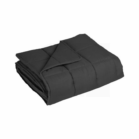 Polyester Queen Size Weighted Blanket  Dark Grey 7kg