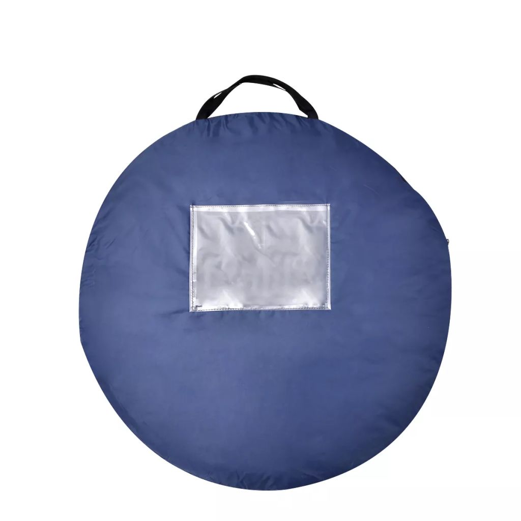 Pop-up Camping Tent 2 Persons Navy Blue / Yellow