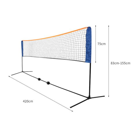 Portable 4M Badminton Volleyball Tennis Net