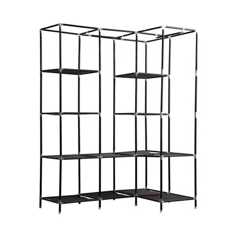 Portable Clothes Closet Wardrobe Black