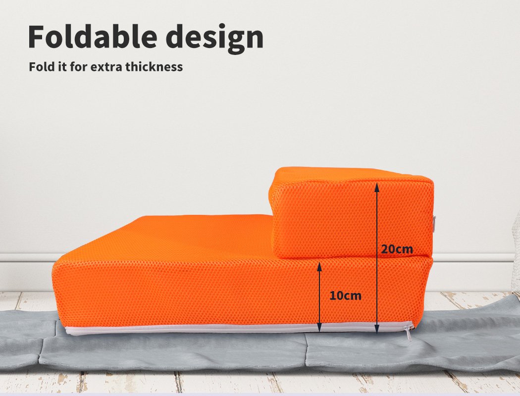 pet products Portable Foldable Pet Stairs Orange