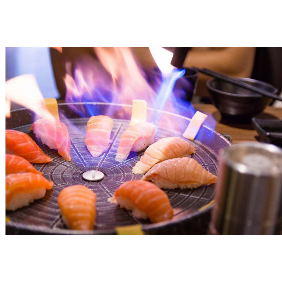 spare parts & fittings Portable Korean BBQ Butane Gas Stove Stone Grill Plate Non Stick Coated Round