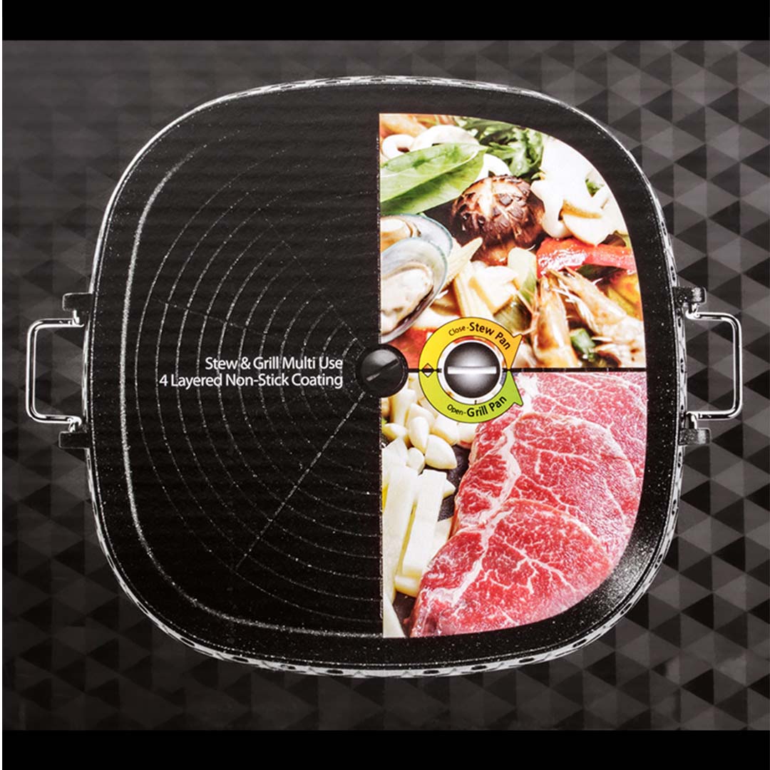 spare parts & fittings Portable Korean BBQ Butane Gas Stove Stone Grill Plate Non Stick Coated Square