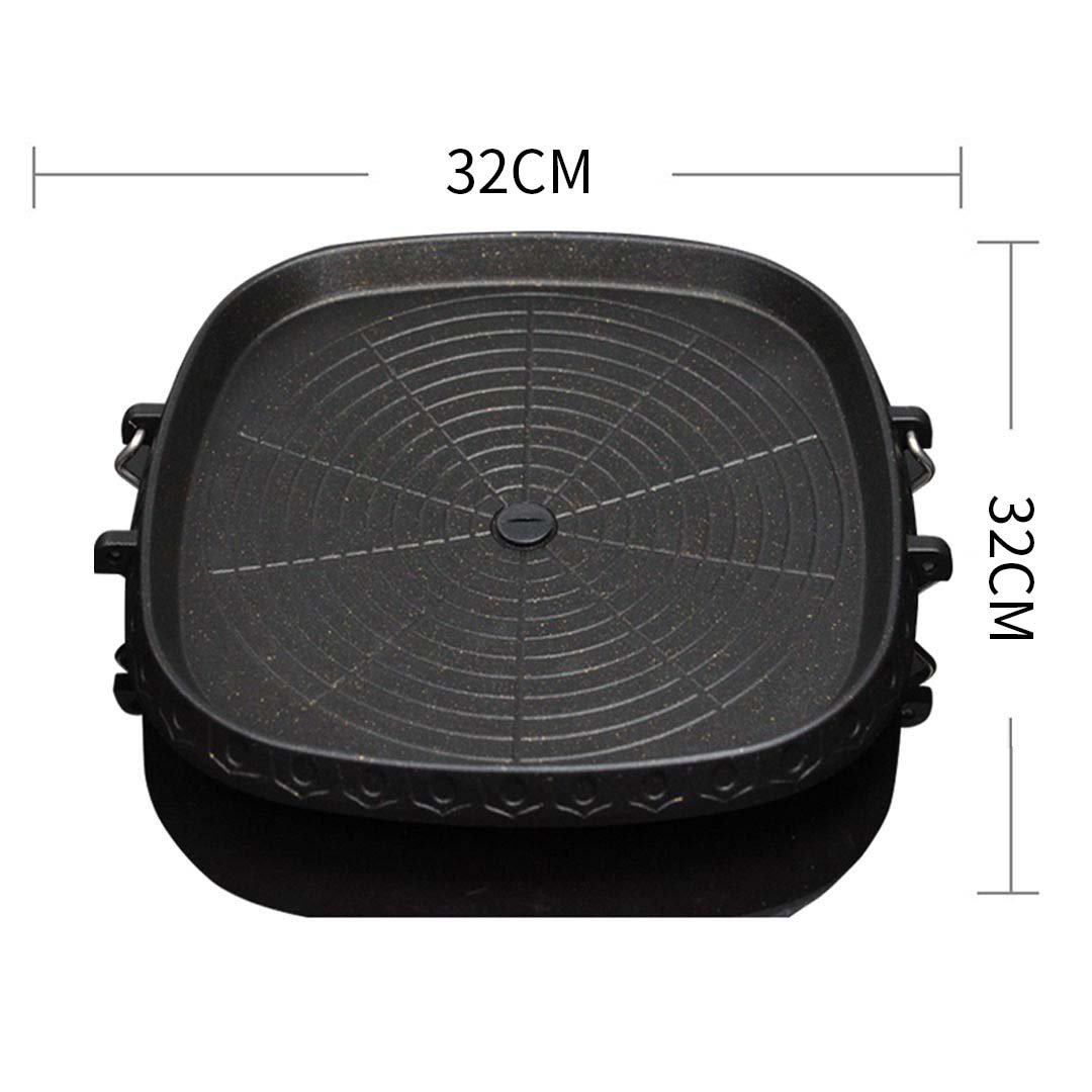 spare parts & fittings Portable Korean BBQ Butane Gas Stove Stone Grill Plate Non Stick Coated Square