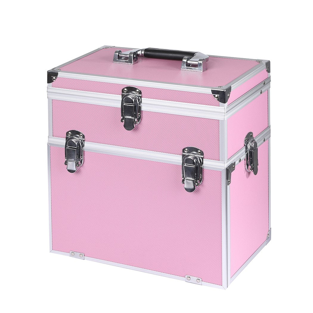 Makeup Storage Organizer Portable Makeup Case Cosmetic Organiser box pink