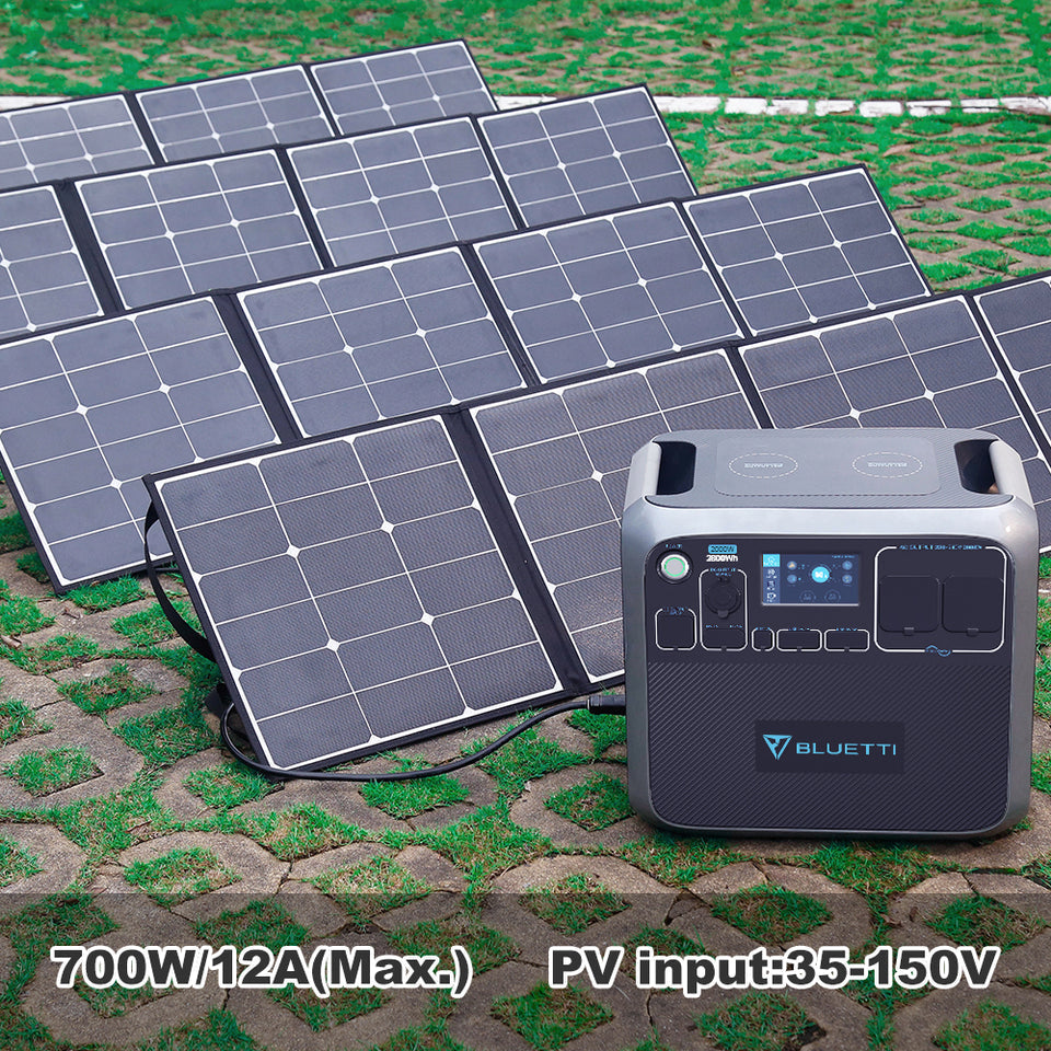 Portable Power Station Solar Genrator For Van Home Emergency Outdoor Camping Explore - Black