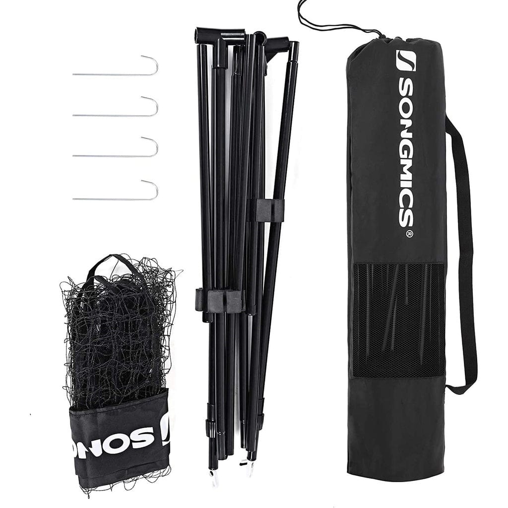 Portable Tennis Badminton Net Black