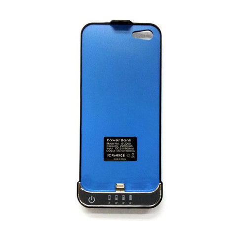 Mobile Accessories Power Bank 2200mah External Charger for iphone 5 Backup Battery Cover Case for iphone5
