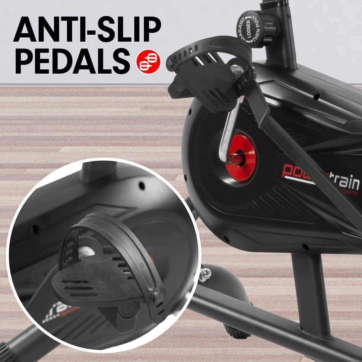 PowerTrain Air Resistance Exercise Bike Spin Fan Equipment Cardio