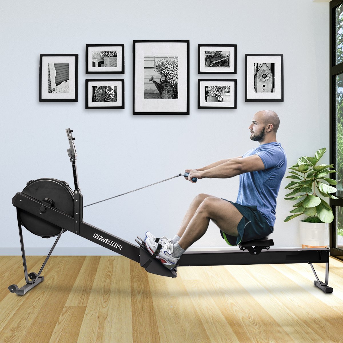 Powertrain Air Rowing Machine Resistance Rower