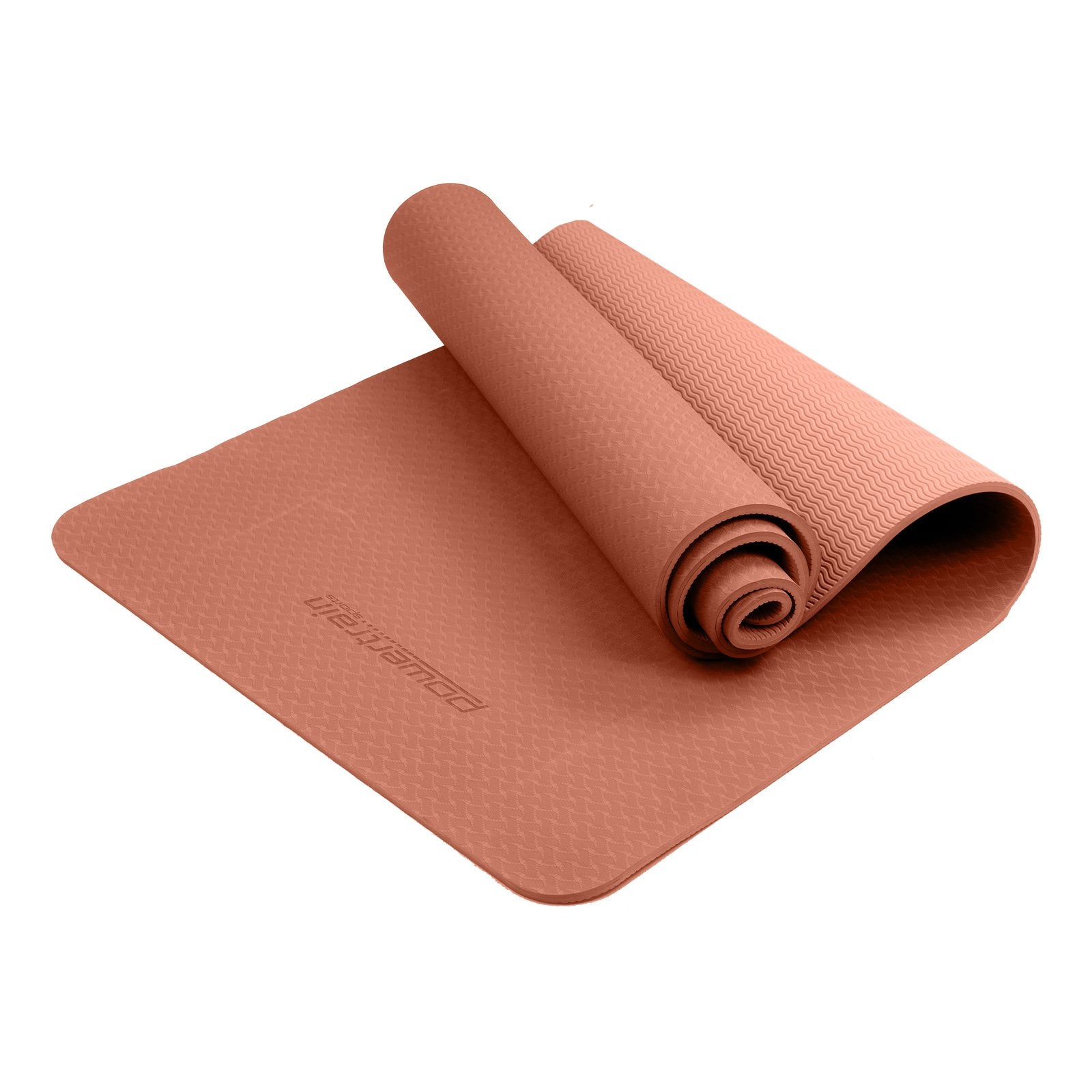 Powertrain Eco Friendly TPE Yoga Exercise Pilates Mat 6mm - Pink
