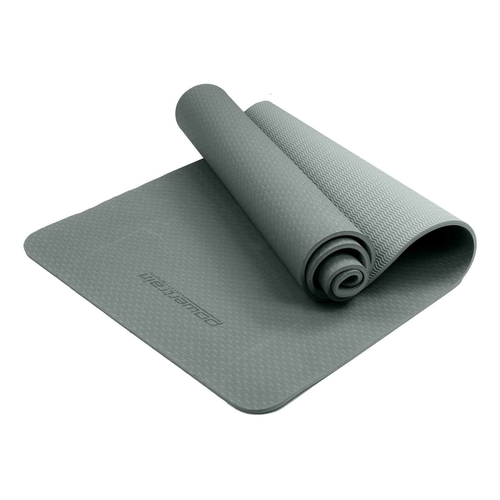 Powertrain Eco-Friendly TPE Yoga Pilates Exercise Mat 6mm - Light Blue