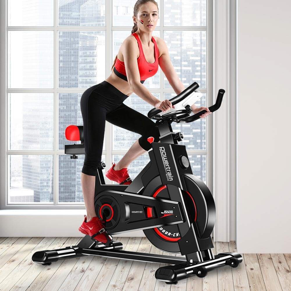 Powertrain Heavy Flywheel Exercise Spin Bike IS500 - Black