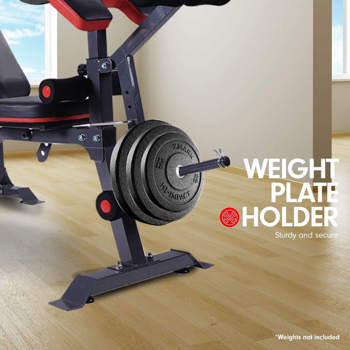 Powertrain Home Gym Bench Press Incline Decline Preachers Curl