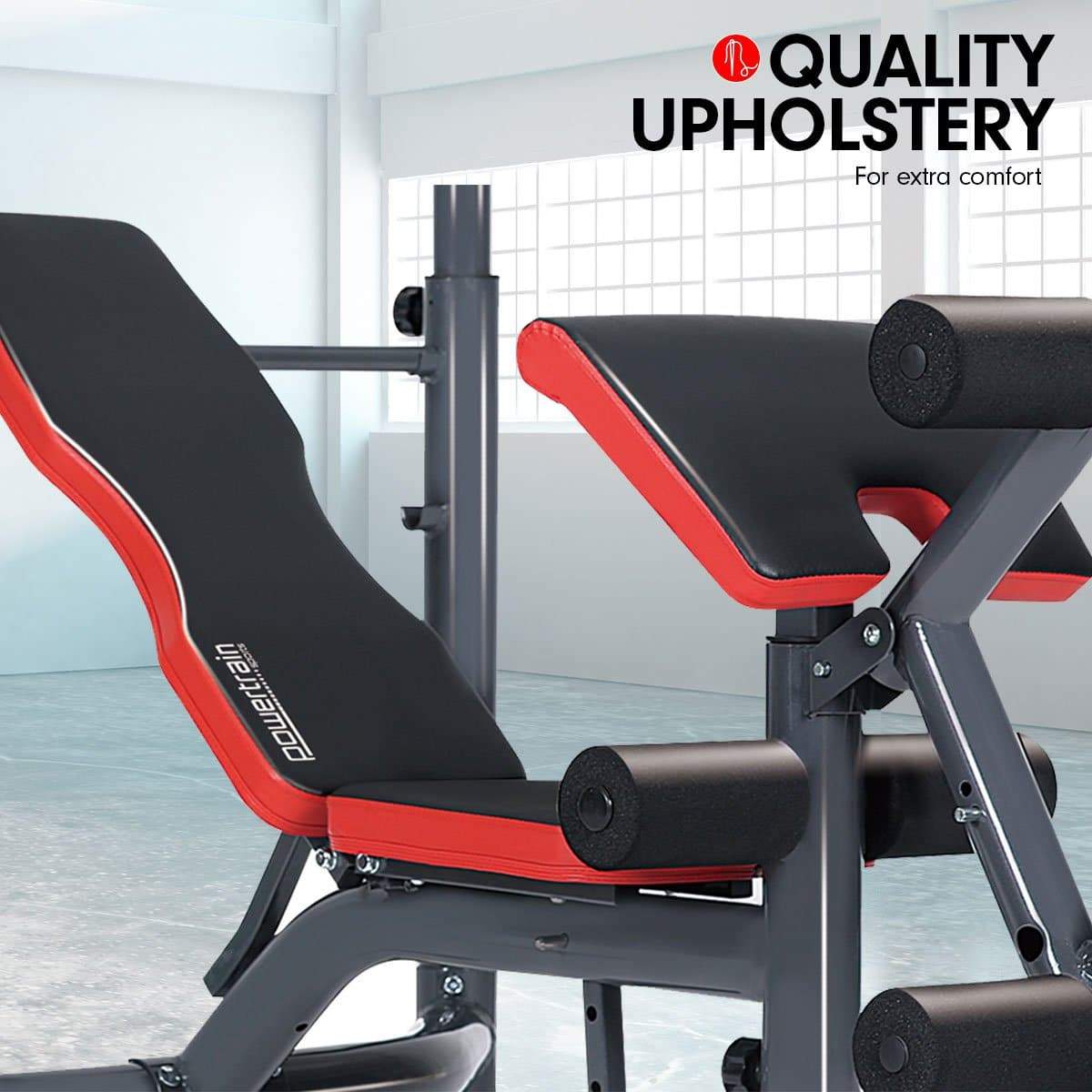 Powertrain Home Gym Bench Press Incline Decline Preachers Curl Exercise