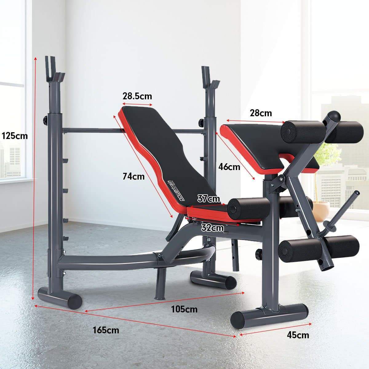 Powertrain Home Gym Bench Press Incline Decline Preachers Curl Exercise