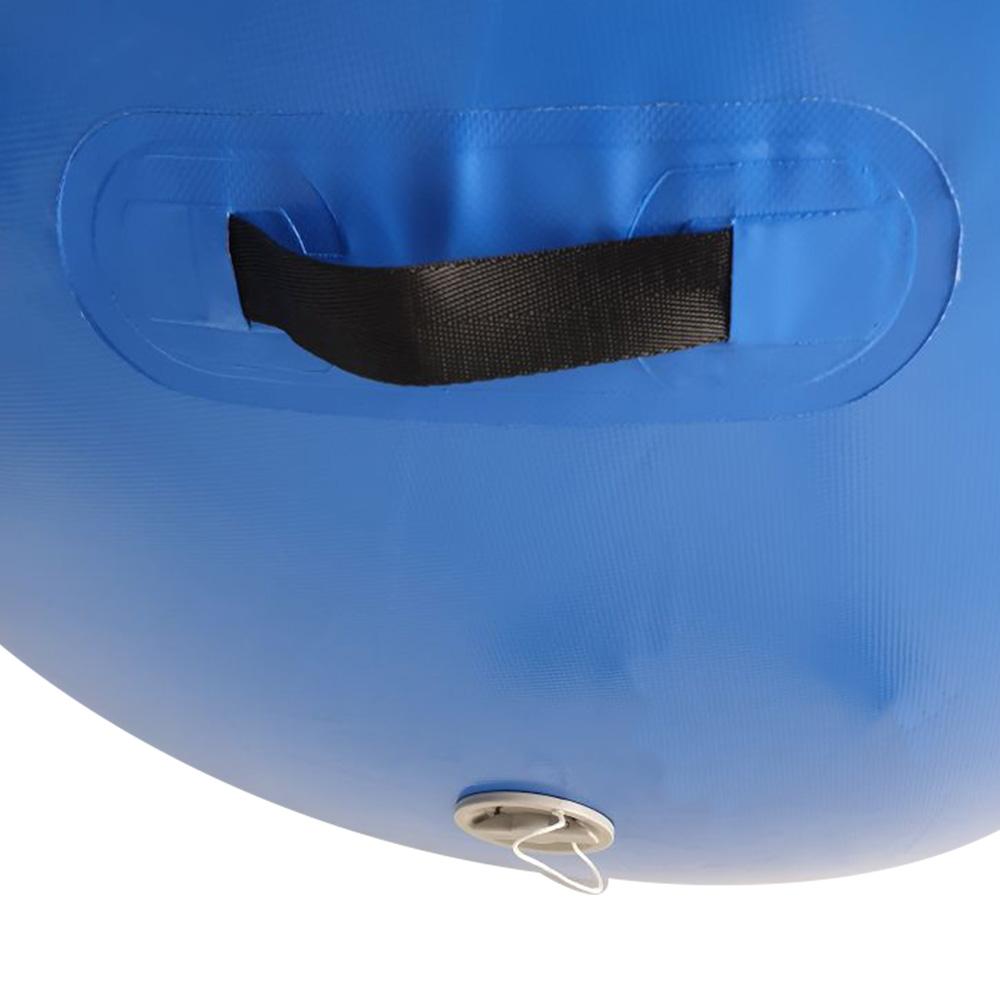 Powertrain Inflatable Air Exercise Roller Gym 120 x 75cm Blue