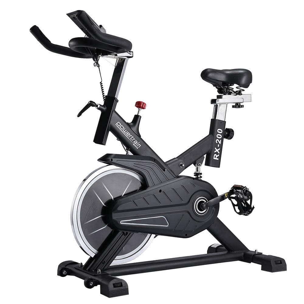 PowerTrain RX-200 Exercise Spin Bike Cardio Cycle - Black