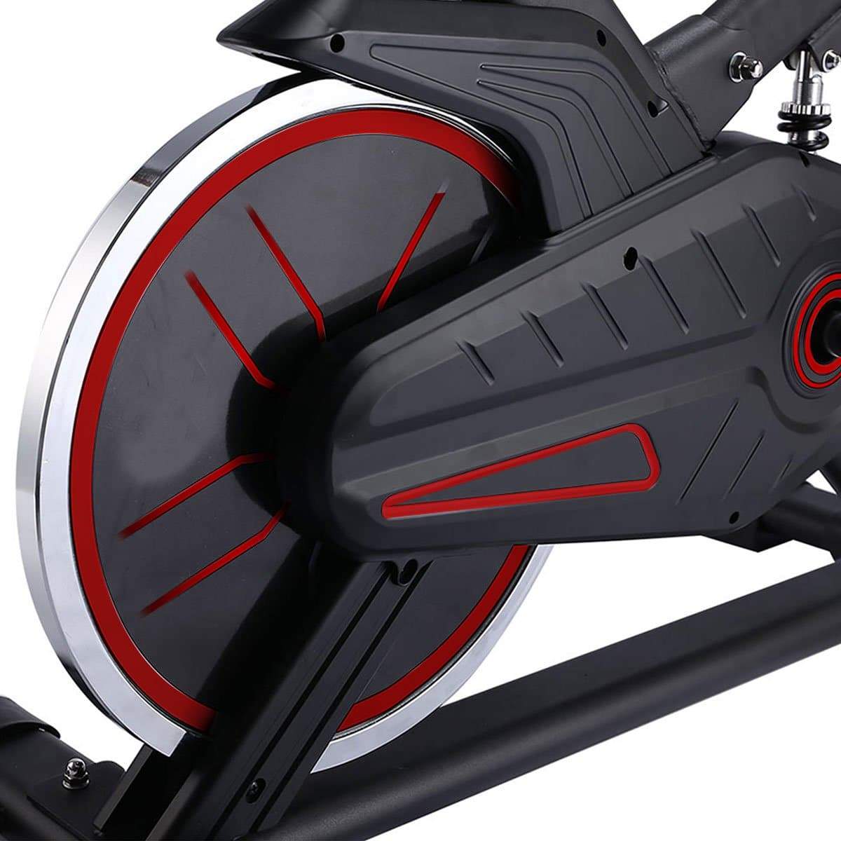 PowerTrain RX-200 Exercise Spin Bike Cardio Cycle - Red