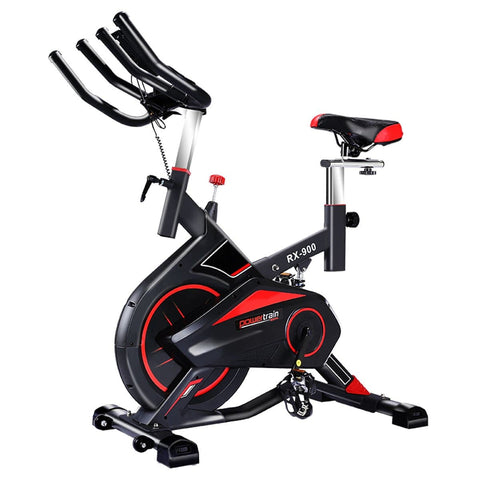 Fatherday-sports and fitness PowerTrain RX-900 Exercise Spin Bike Cardio Cycle - Red