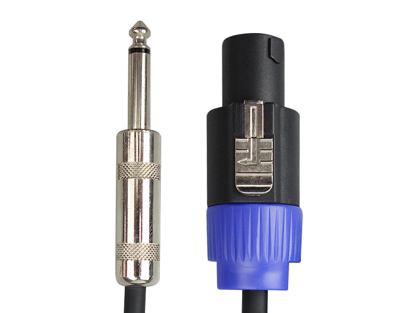Precision Audio 5 Pack Speakon To 1/4" 6.35Mm Cable Amp Mixer Speaker 10M
