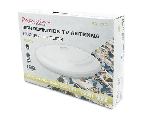 Precision Audio High Definition Outdoor Tv Antenna High Gain Booster Uhf