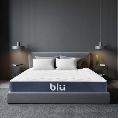 King Premium knitted fabric Blu Mattress