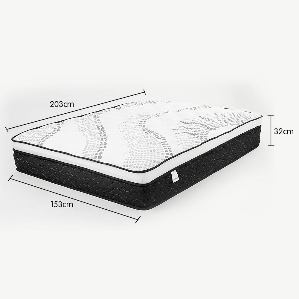 bedding Premium Queen Mattress with Euro Top Layer - 32cm