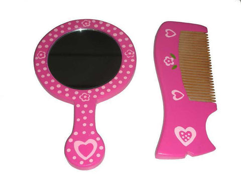 Price For One Pink Mirror & Comb Set Randomly Pick